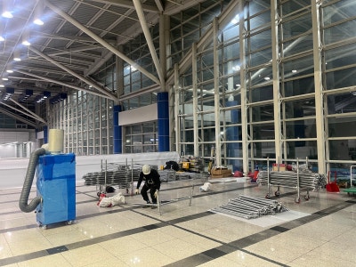 청주 국제공항 이동식시스템수평비계 임대 시공 내역