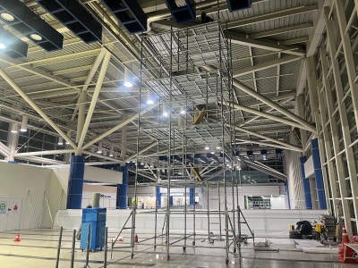 청주 국제공항 이동식시스템수평비계 임대 시공 내역
