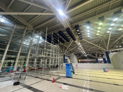 청주 국제공항 이동식시스템수평비계 임대 시공 내역
