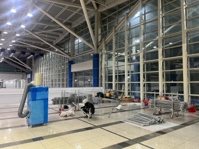청주 국제공항 이동식시스템수평비계 임대 시공 내역