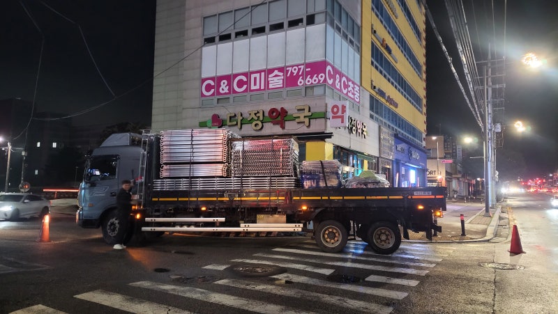 경기도 광주 시스템비계 참조은병원 연결통로 설치 현장 경기도 광주 시스템비계 참조은병원 연결통로 설치 현장