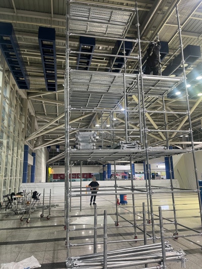 청주 국제공항 이동식시스템수평비계 임대 시공 내역