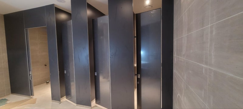 군산 화장실 큐비클 시공 군산 두산 공장 후기